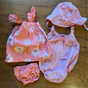 NWOT Carter's baby girl  Matching Set